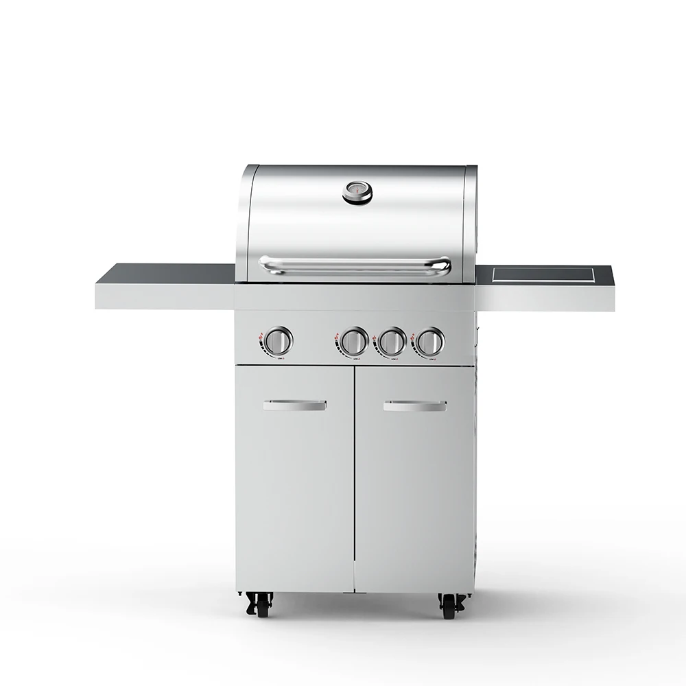 4-burner gas grill portable courtyard BBQ grills oven gas roaster outdoor butane propane household camping equipment