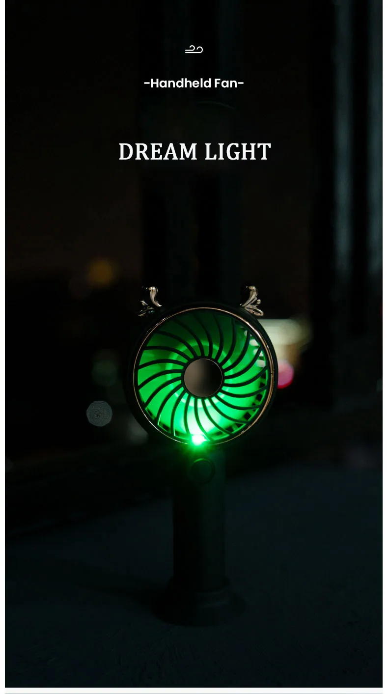 Popular Product Portable Usb Rechargeable Handle Electric Desk Low Noise Mini Fan