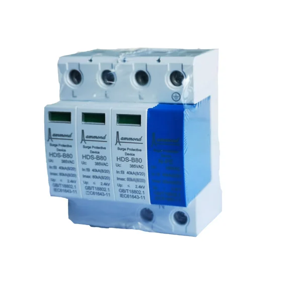 power surge protector 4p ac spd class b+c power surge protector