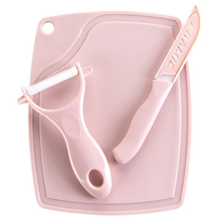 
Hot Manufacturers Supply Easy To Carry Ceramic Plastic Kitchen Fruit Knife Sets for Kitchenware 