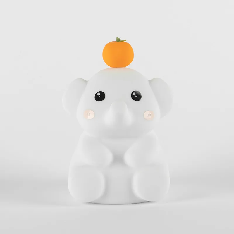 Silicone night light bedroom bedside charging mother and child with sleep pat light gift