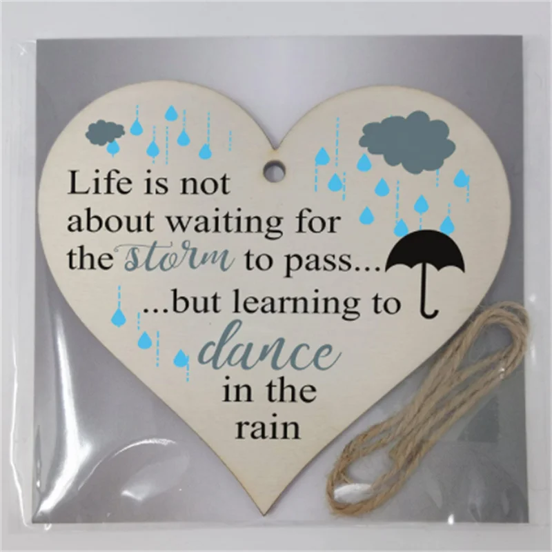 Customized Modern Heart shaped wood sign heart shaped wooden wall hanging for home farmhouse living room