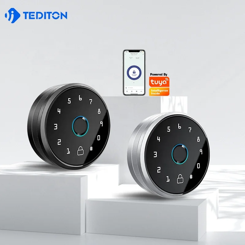 New Arrival TUYA APP Deadbolt Lock Alexa or Google Home Fingerprint Smart Door Lock Deadbolt Door Lock Wifi