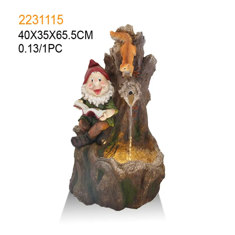 2019 New design resin outdoor water features fountain for wholesale