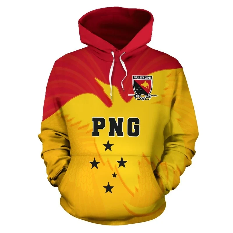 Papua New Guinea Hoodie Lady Hooded Sweatshirt POD Custom Fashion Oversize Hoodies Autumn Long Sleeve Streetwear Sudadera Hombre