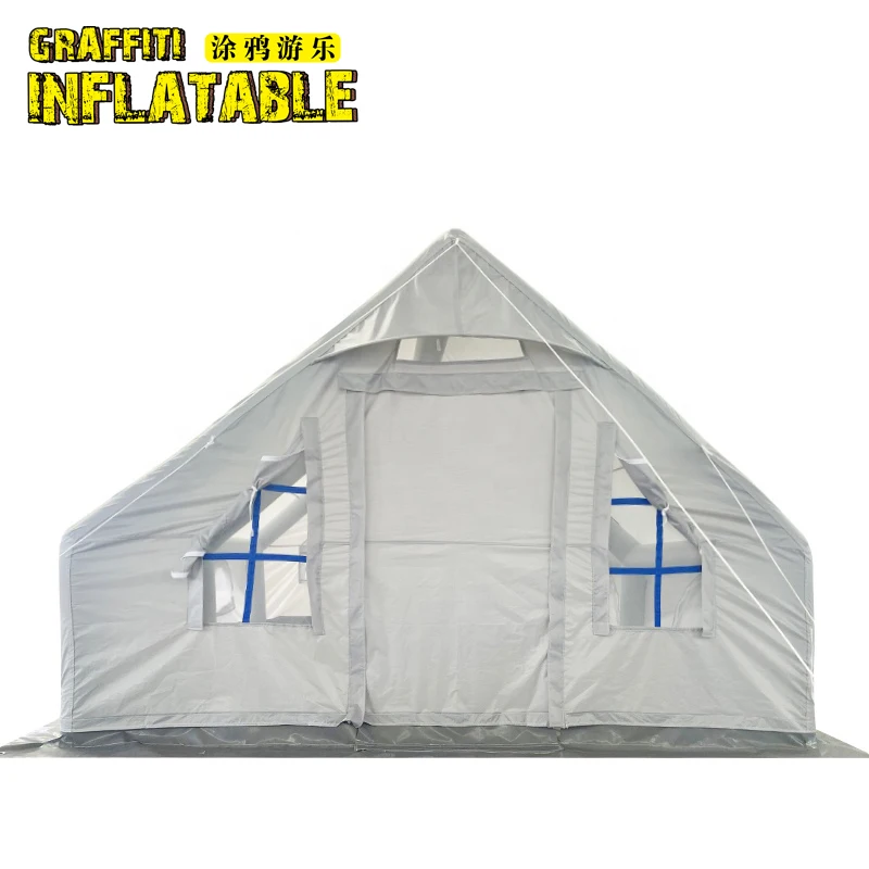 Hot selling four seasons camping white tent waterproof inflatable camping bedroom tent