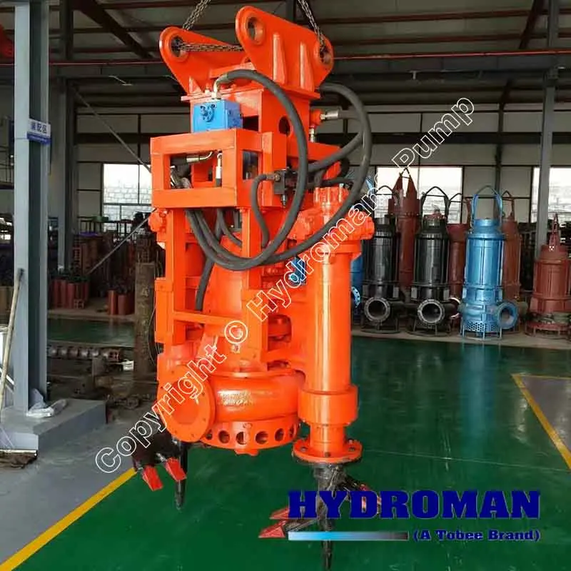 Hydroman High Head Submersible Sand Dredging Mud Pump for Heavy Duty