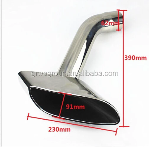 Chrome 304 Stainless Steel Exhaust Muffler Tip for BMW X6 E71