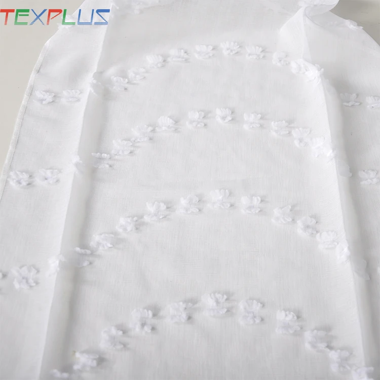 light jacquard sheer curtains