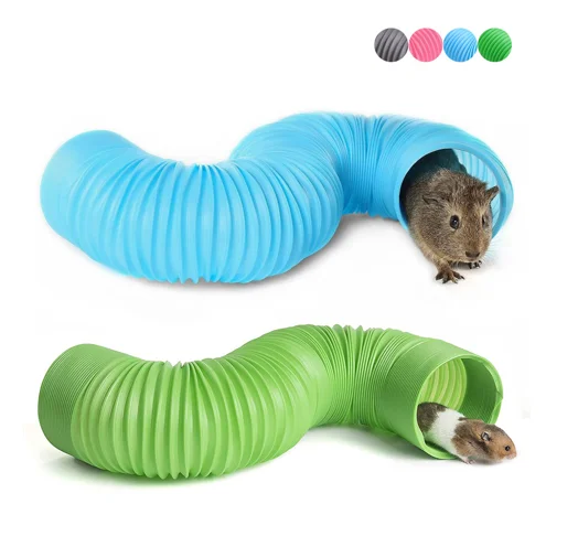 PP Pet Tunnel Toy Hedgehog Guinea Pig Hamster Parrot Toy Interactive Fun Toys