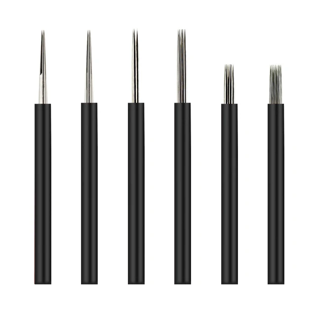 Manual Semi-permanent Eyebrow Tattoo Coil Machine Needle For Beauty Institutions Round Needle for Eyebrow Tattoo