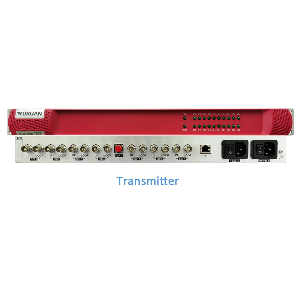 Television Studio Equipment TV Broadcasting 3GSDI Video + Ethernet Optical Fiber Converter