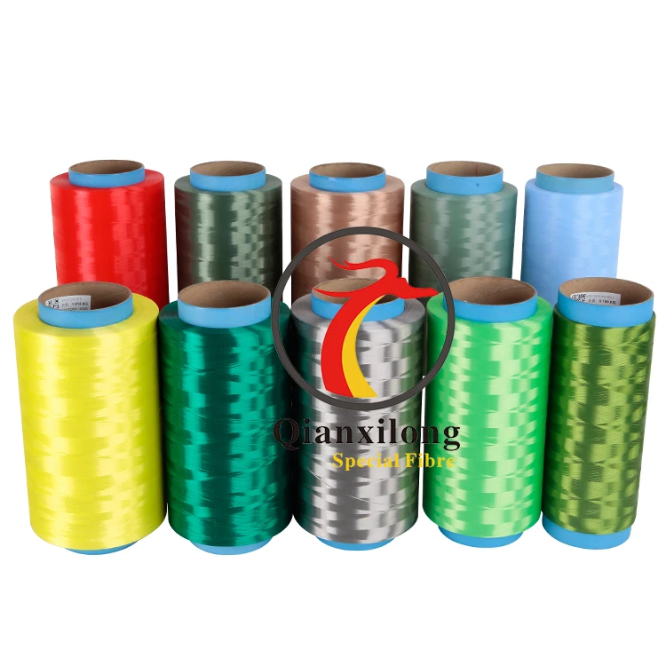 QianXiLong UHMWPE/HPPE/HDPE волокно для производства океанического кабеля/линии/кабеля/плетеной веревки