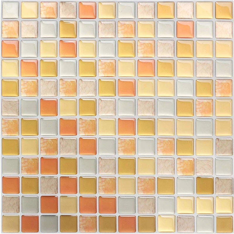 Kitchen And Bathroom 3D Peel and Stick Backsplash Mosaic Kitchen Wall Sticker Tiles