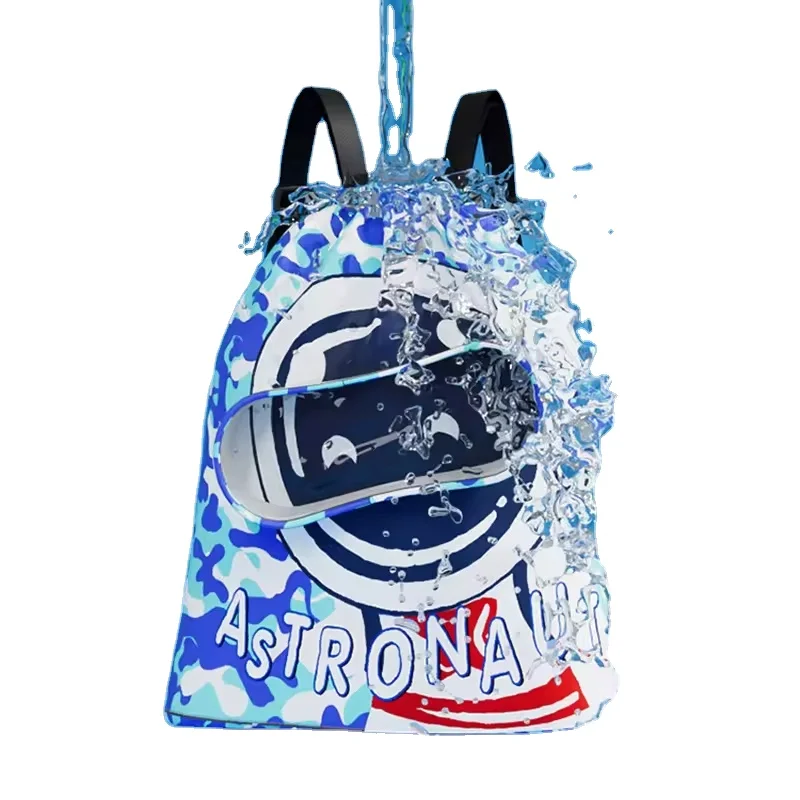 2024 New Cute Cartoon Beach Backpack Ready Stock Children Dry Wet Separation Waterproof Storage Swimming Bag for Swimming Glass