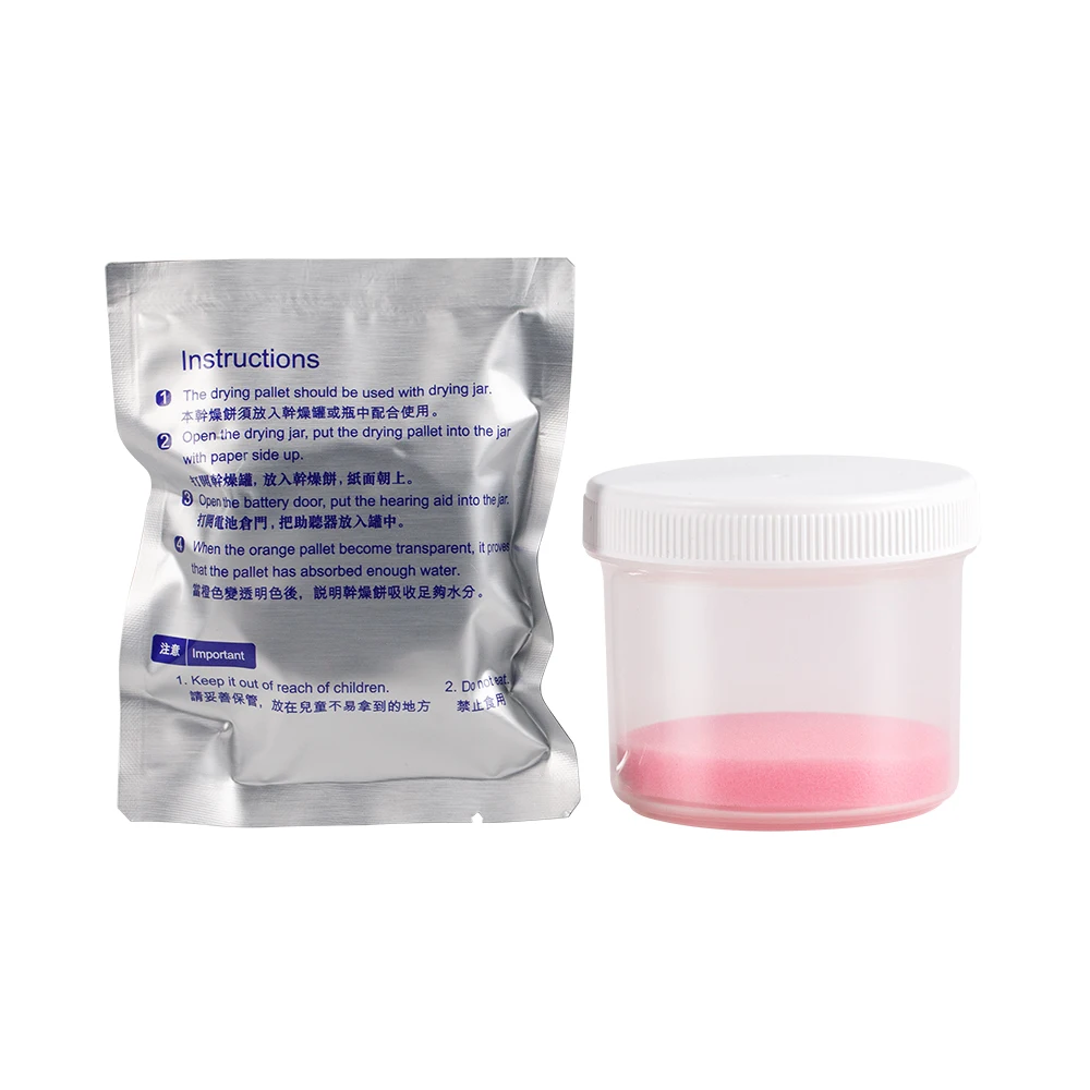 Reusable Hearing Aid Dehumidifier Drying Pallet Silica Gel Desiccant for Hearing Aid