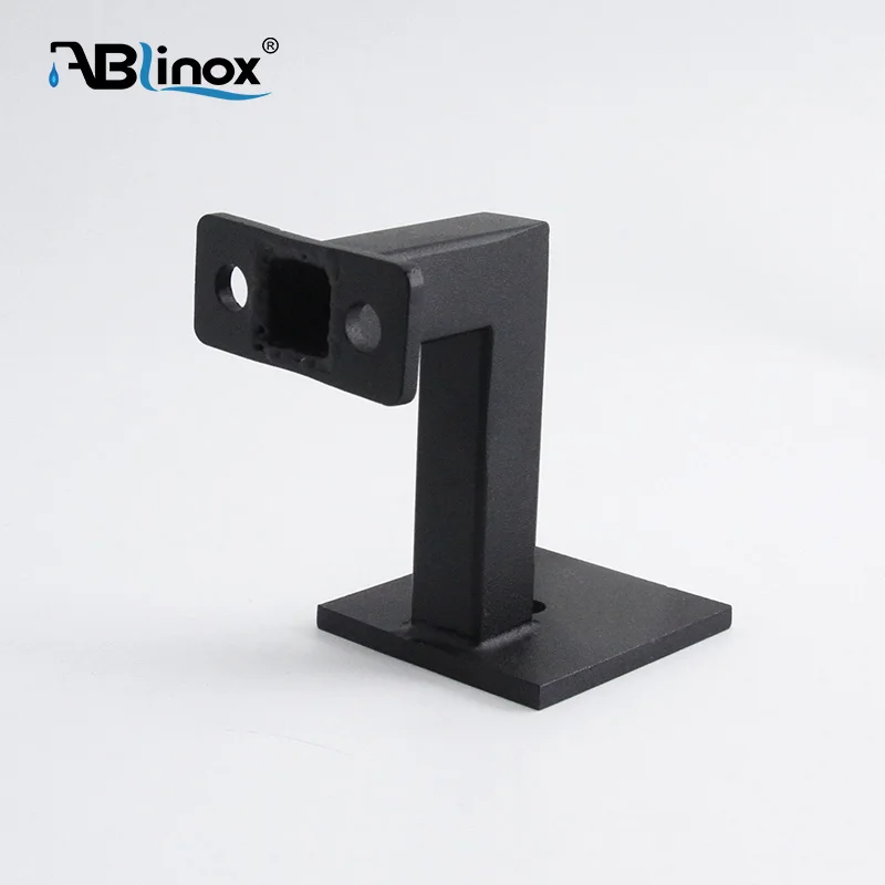 Factory Customized Black Heavy Duty Handrail Bracket Wall Mounting Elbow Holder Stair Railing Fittings