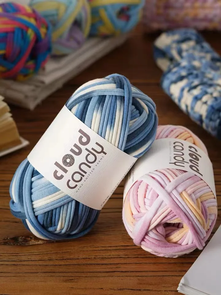 Cloth thread material yarn crochet bag handmade tshirt yarn turkey cloth yarn