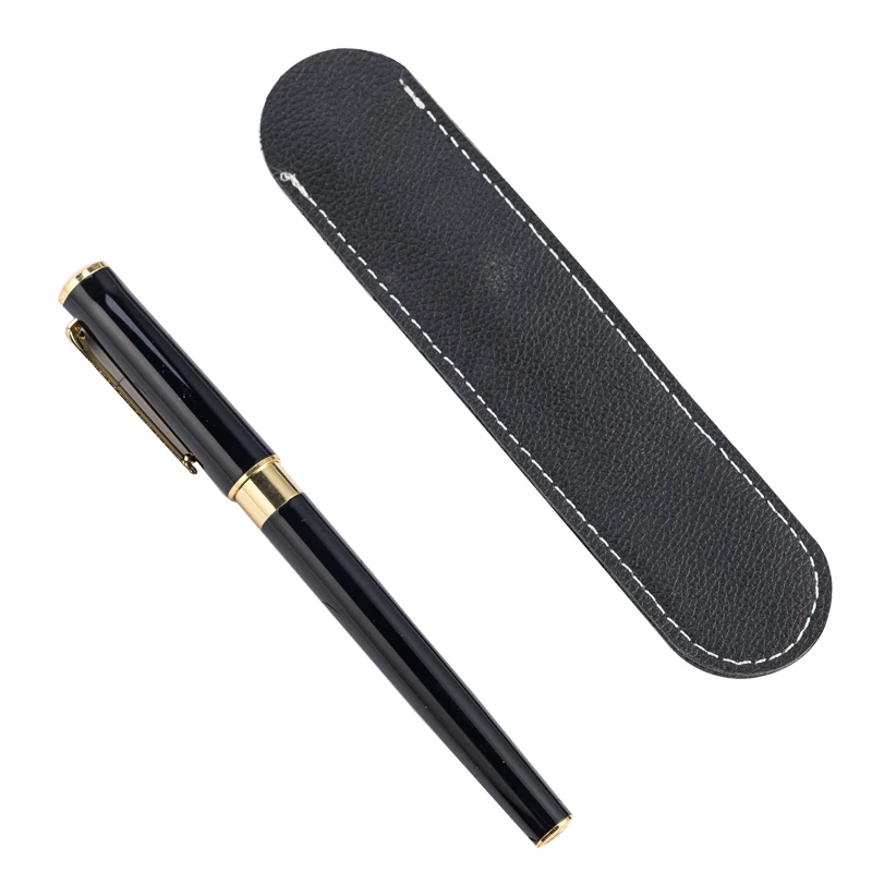 Artificial Leather Sleeve Slim Protective Pen Case With Custom Logo
