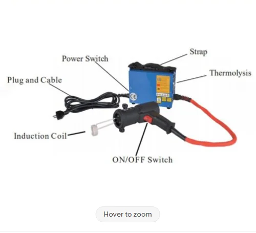 MIni induction heater 1500W handheld ductor for removal auto bolt