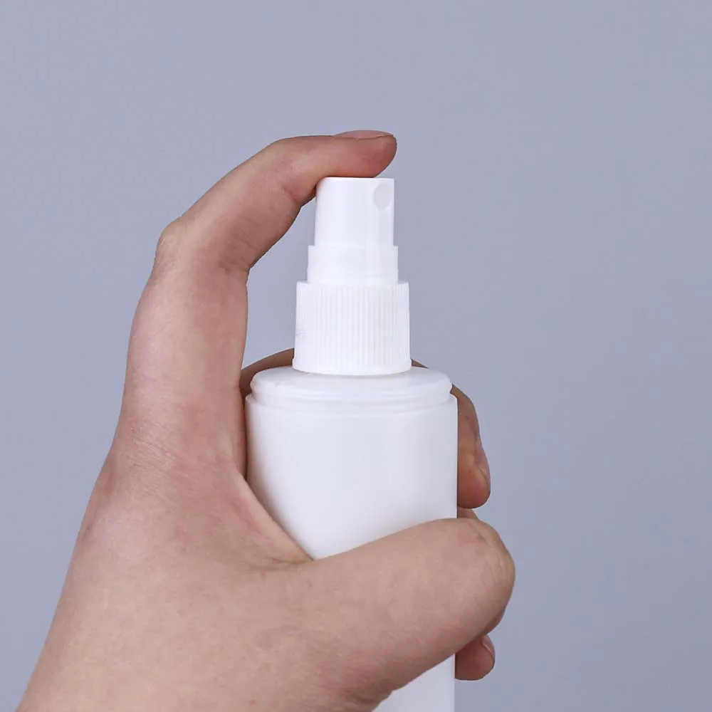 Factory wholesale  white 100ml spray bottle  cosmetics white thickened plastic 120ml mist spray bottle