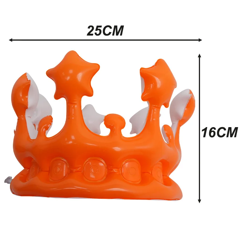 Factory Price Birthday Party Decoration Crown Toy Inflatable Princess Crown Decoration Inflatable Crown