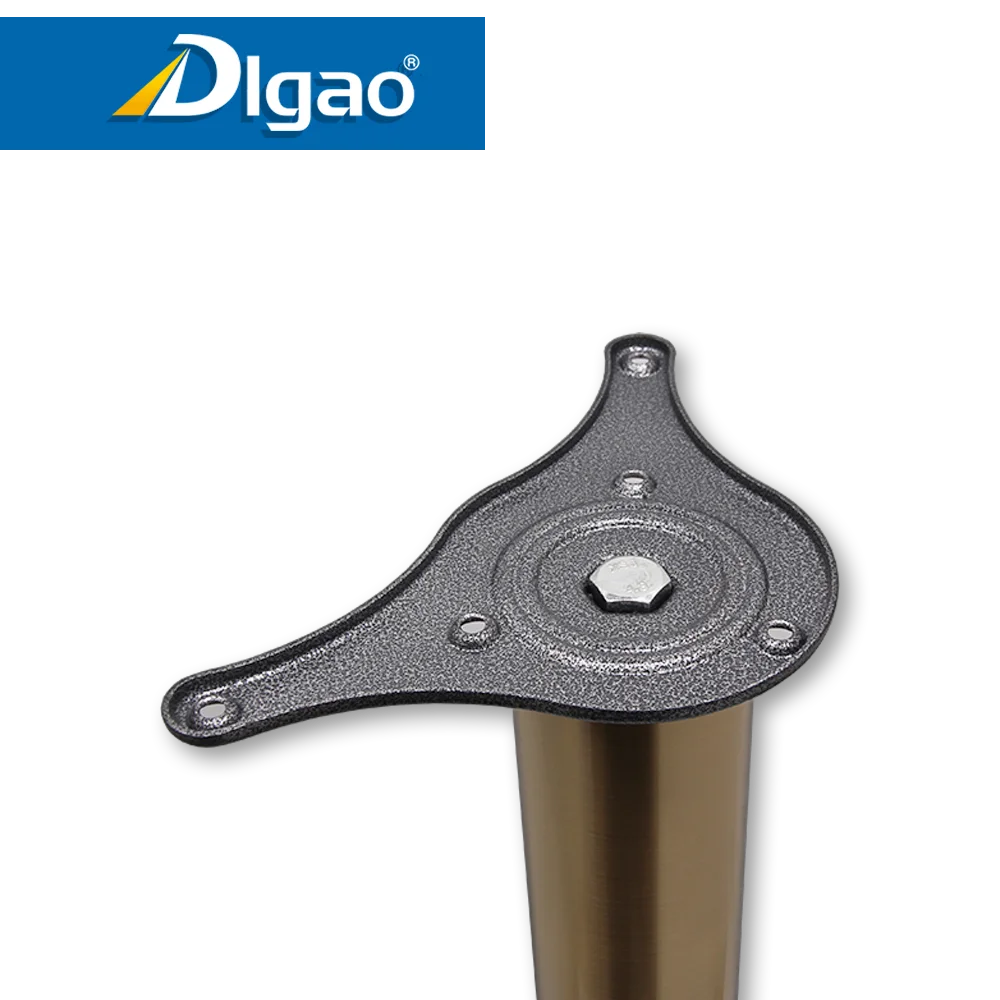 Adjustable metal table leg for bar and house
