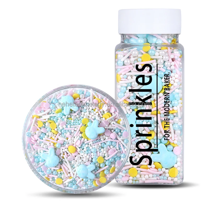 Bulk Items Easter Rabbit Cake Decorating Supplies Colores Pearls Edible Sprinkles Comestibles Al Mayor Sprinkles Cake Decoration