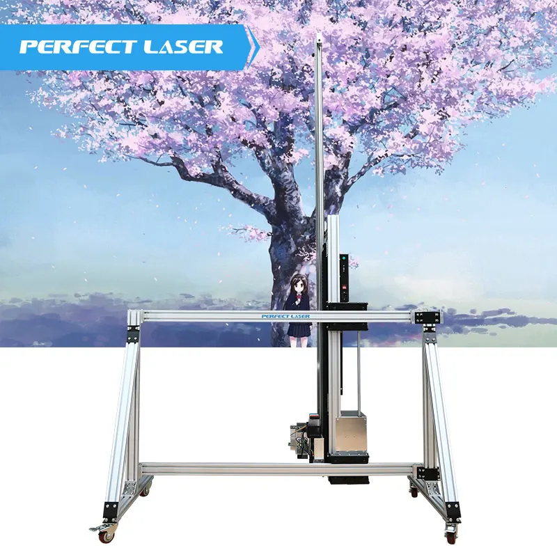 3D Vertical Wall/Glass/Metal/Wood/Paper/Ceramic Mural Art Direct Inkjet Printer Painter Spraying Printing Painting Machine