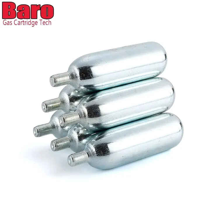 High Quality Tire Air Refill Plain Neck 38g CO2 Cartridge Gas Bottle 38g CO2 Gas Cylinder