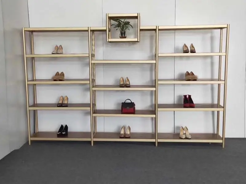 Customized new style high quality open aluminum and wooden book shelf for sale