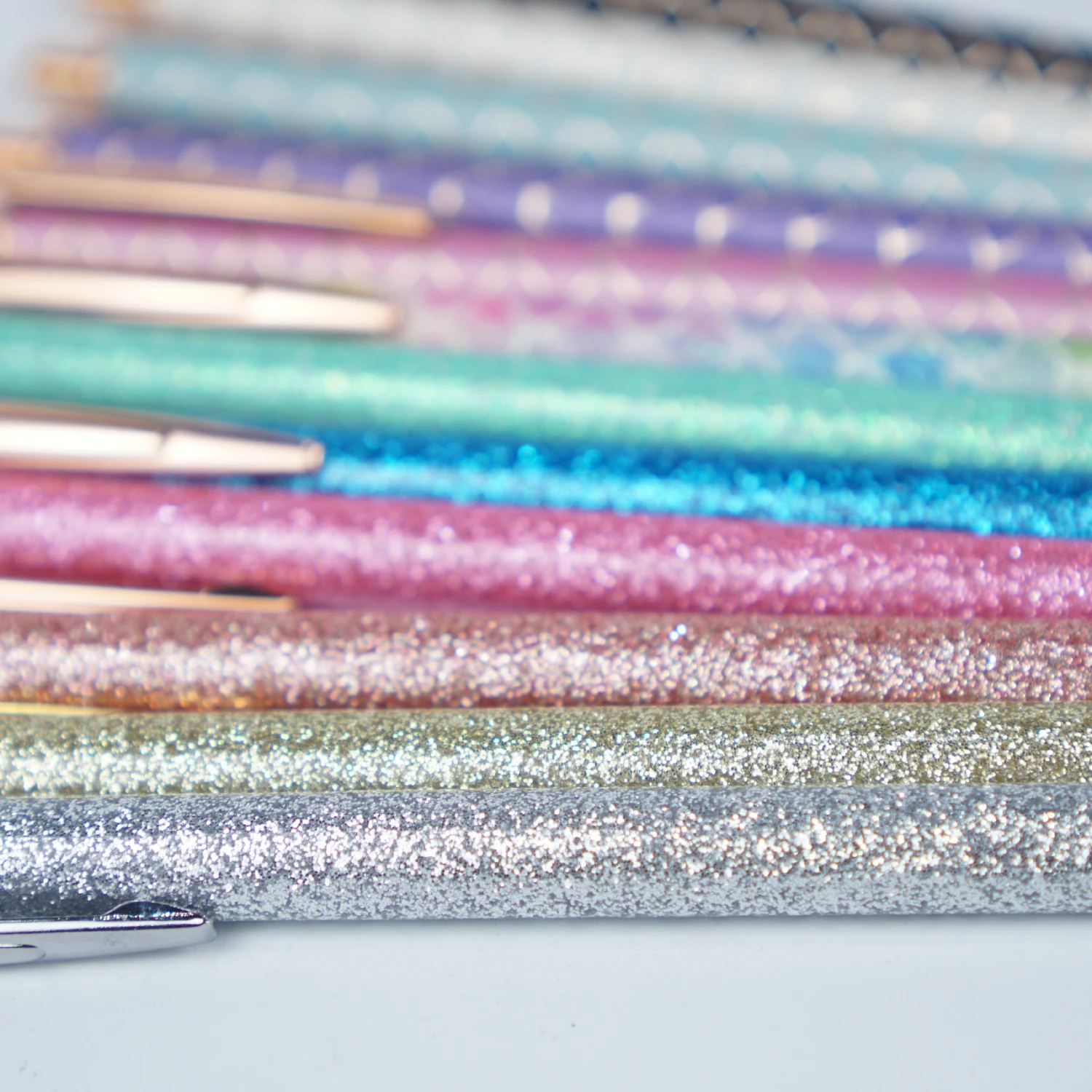 Fancy Glitter Pens for Journaling Cute Pens for Girls Women Retractable Pretty Fun Pens Office Product Pack of 12