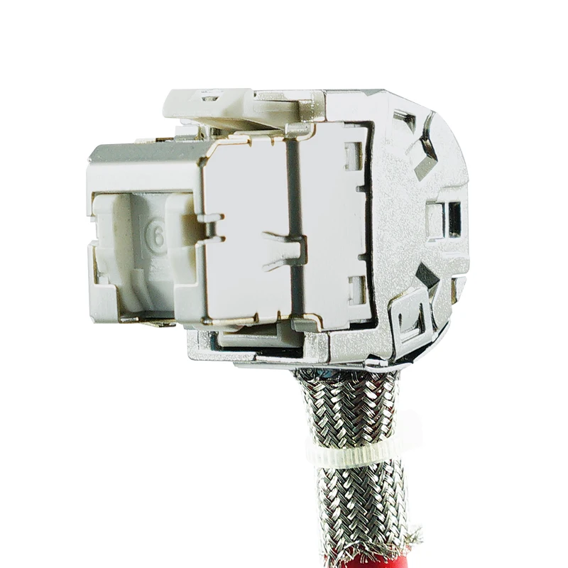 three entrance rj45 connector module CAT6A 3m FTP keystone jack