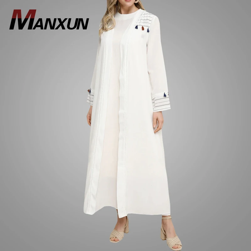 New Arrival Abaya 2020 Dubai Muslim Dresses Latest Front Open Abaya Long Kimono Cardigan