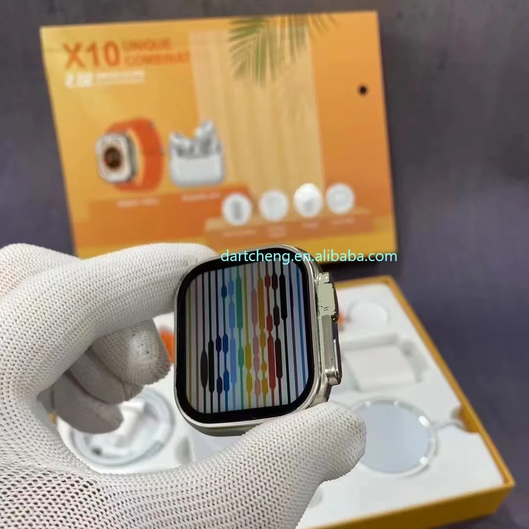 Modern android smart watch x10 unique combination set 2023 high quality x 10 x10 ultra suit x10 pro smartwatch