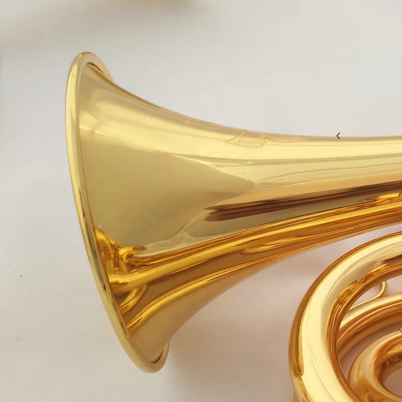 Weifang Rebon Bb Key Gold-plated Yellow Brass mini Trumpet