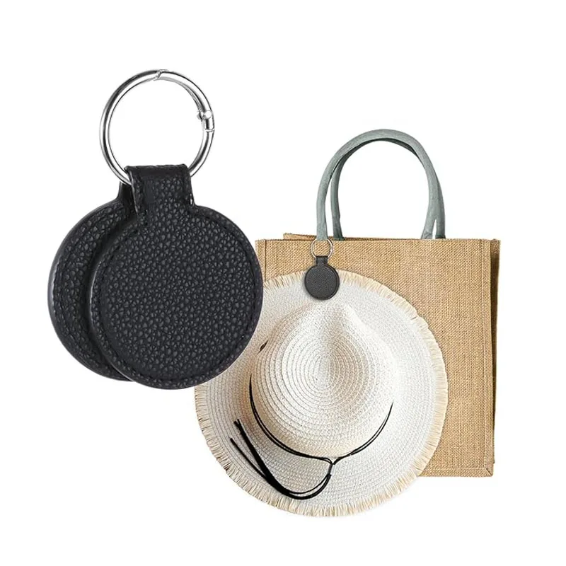 Travel Hat Clip Strong Hold Baseball Cap Carrier Leather Caps Holder