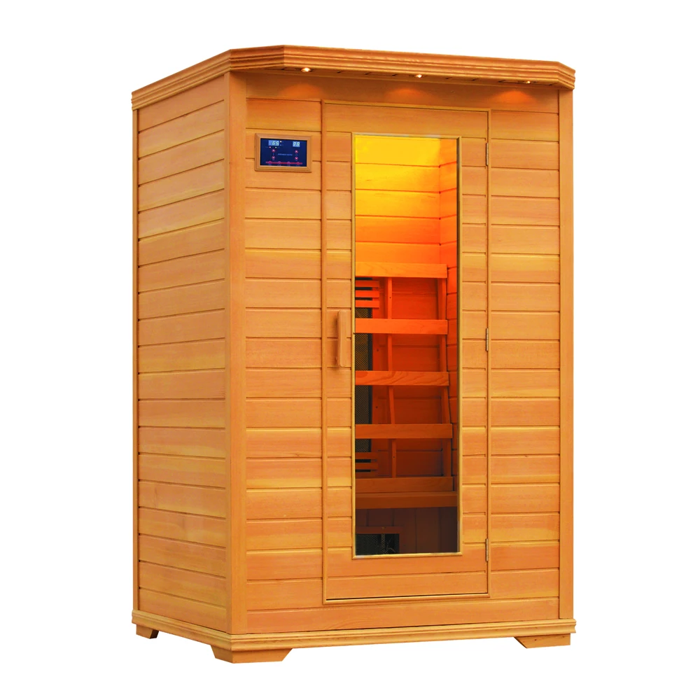 Canadian solid  hemlock  Infrared Sauna 2 people sauna room Requires 120V / 15A power