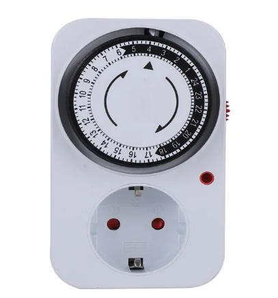 24 Hour Cyclic EU Timer Switch Kitchen Timer Outlet Loop Universal Timing Socket Mechanical Timer