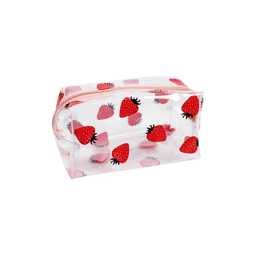 Оптовая продажа под заказ печатная косметичка из полиэстера слайдер ziplock сумка для макияжа