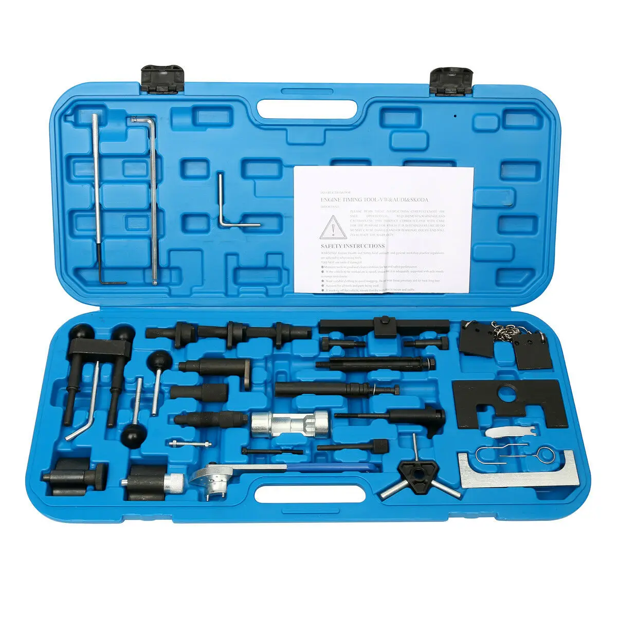 Mrcartool Engine Timing Adjusting Locking Camshaft Timing Belt Tool Set for VW Audi Vag