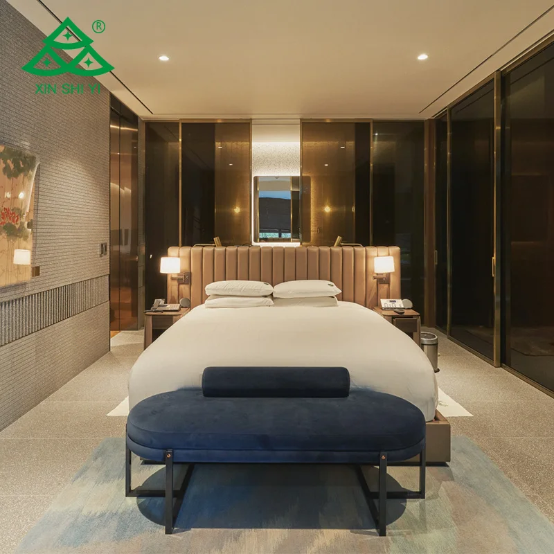 XSY- L101 Villa /apartment/vacation Hotel Furniture Suite Italian Style Lounge Suites Single Bed Popular and Famous
