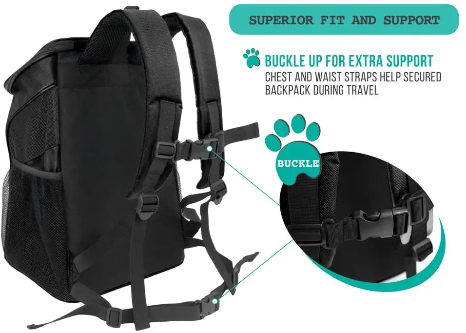 Advocator OEM&ODM TSA Allowed Large Backpack with Bowl Cages outing Carriers & Houses Pet Travel Bag for cats and