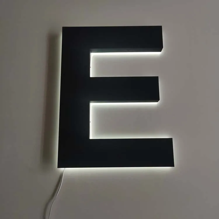 3D Customized Beauty Sport Salon Indoor Decorative Business LED Backlit Reception Letter