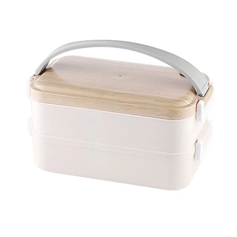 Best Seller 2 Layer Stainless Steel Lunch Box With Silicone Strip On Buckle