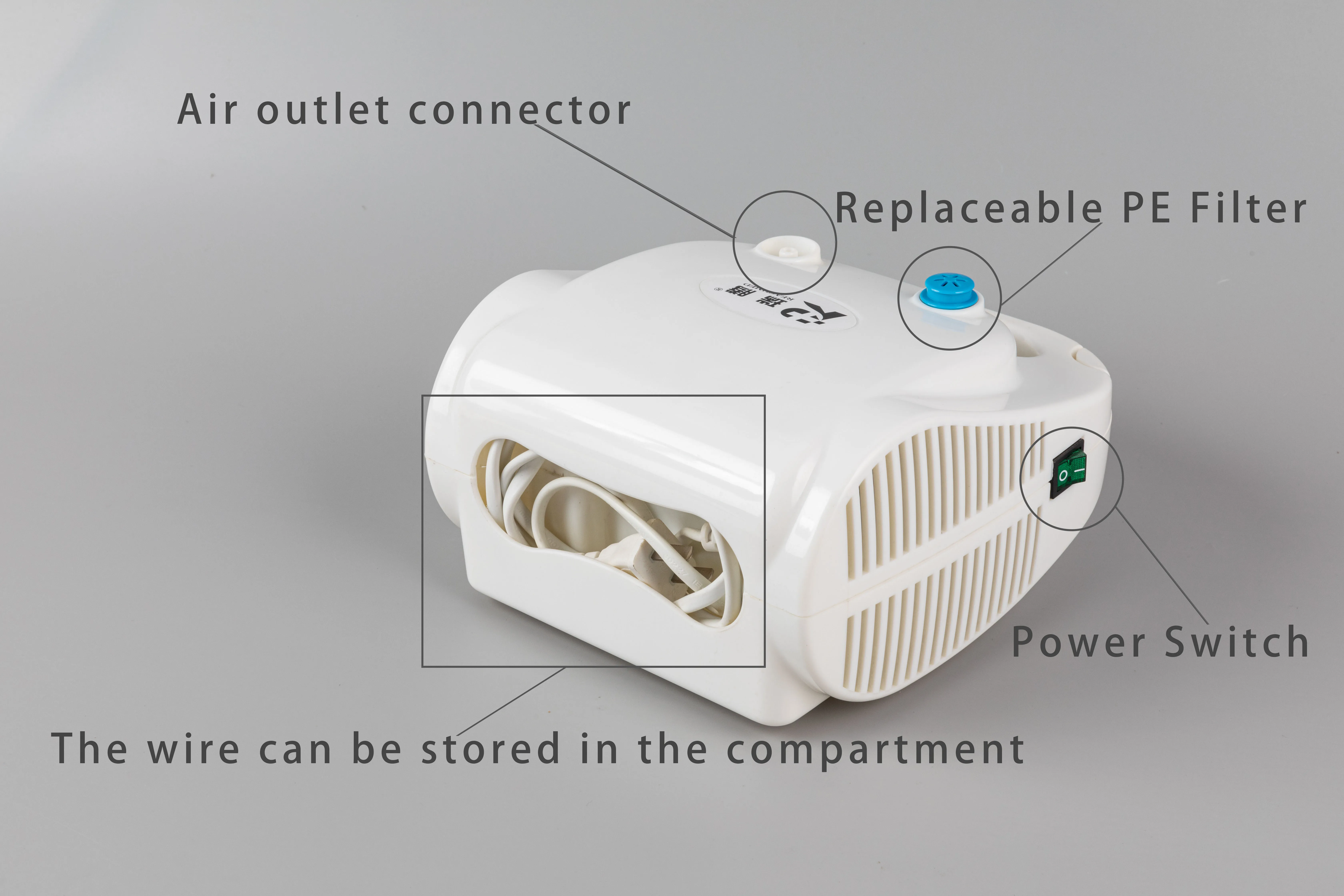 nebulizer manufacturer in china piston compressor nebulizer machine breathing inhaler machine
