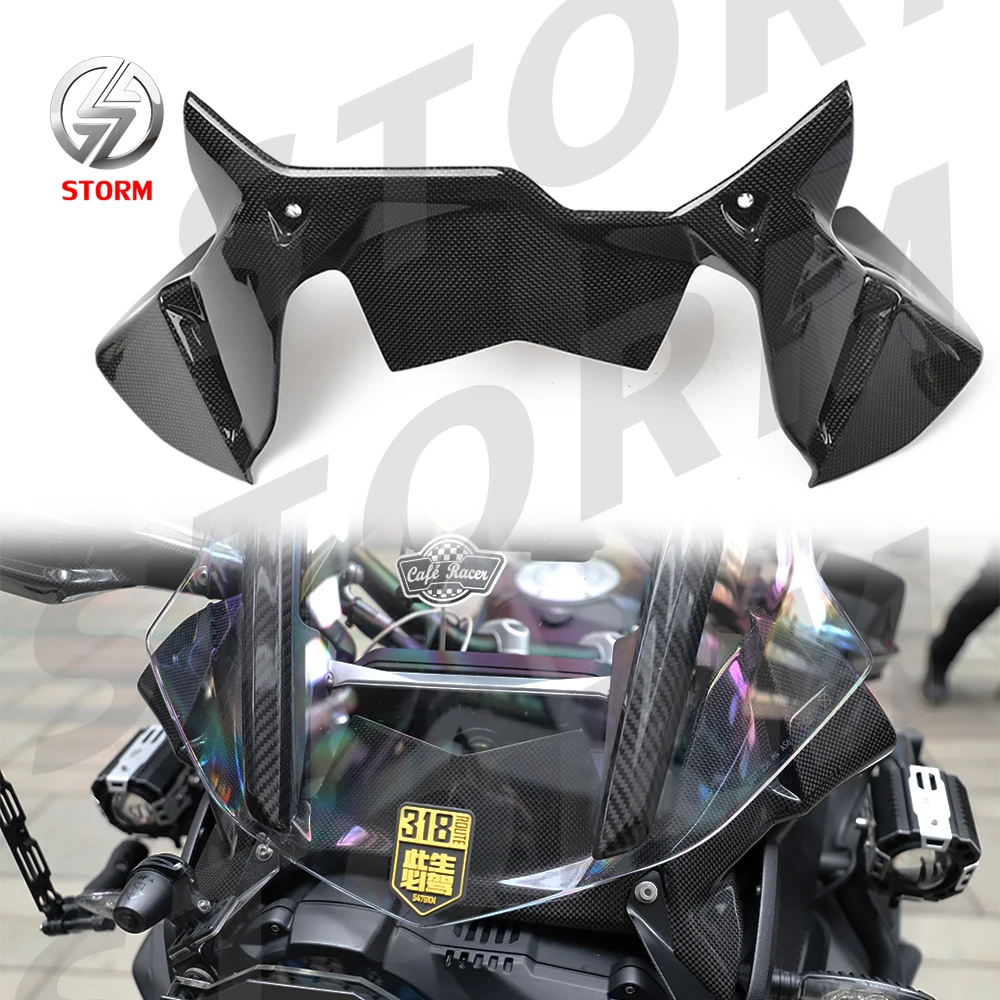 Wholesale New Aftermarket Motorcycle Parts Dry Carbon Fiber Windprotector Wind Deflector Windshield  Windscreen For BMW R1250 GS
