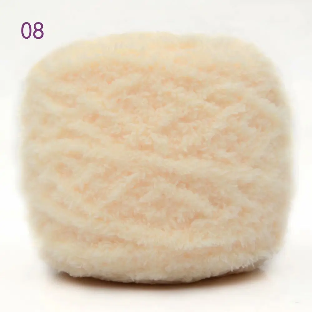 Super Soft Towel Yarn Fancy Fur Yarn Super Warm Puffy Chenille Yarn Hand-Weaved Coral Fleece Lint