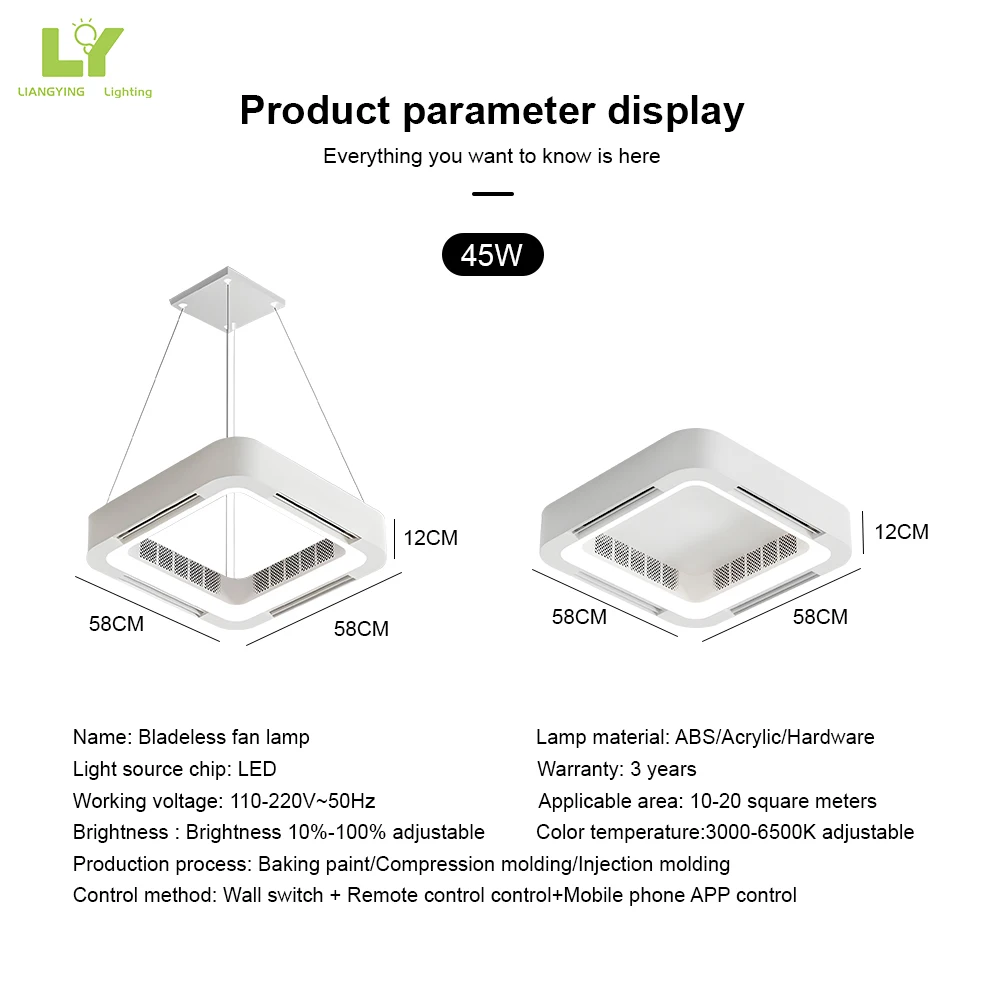 Luxury Ac Dc Small Big Large Chandelier Smart Modern Outdoor Bladeless Wooden Led Ceiling Fan With Lamp Light Fans