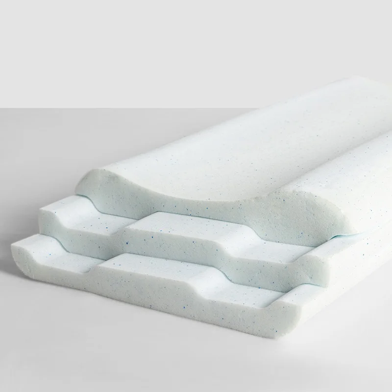 Factory Sale Slow Rebound Gel Granule Memory Foam Pillow Adjustable Height Cutting Pillow Three Layers Gel Pillow for Sleeping